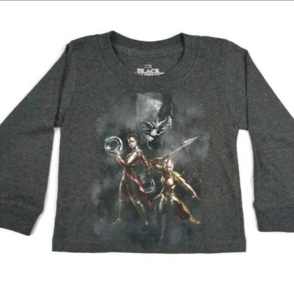 Toddler Marvel Black Panther Graphic Long Sleeve